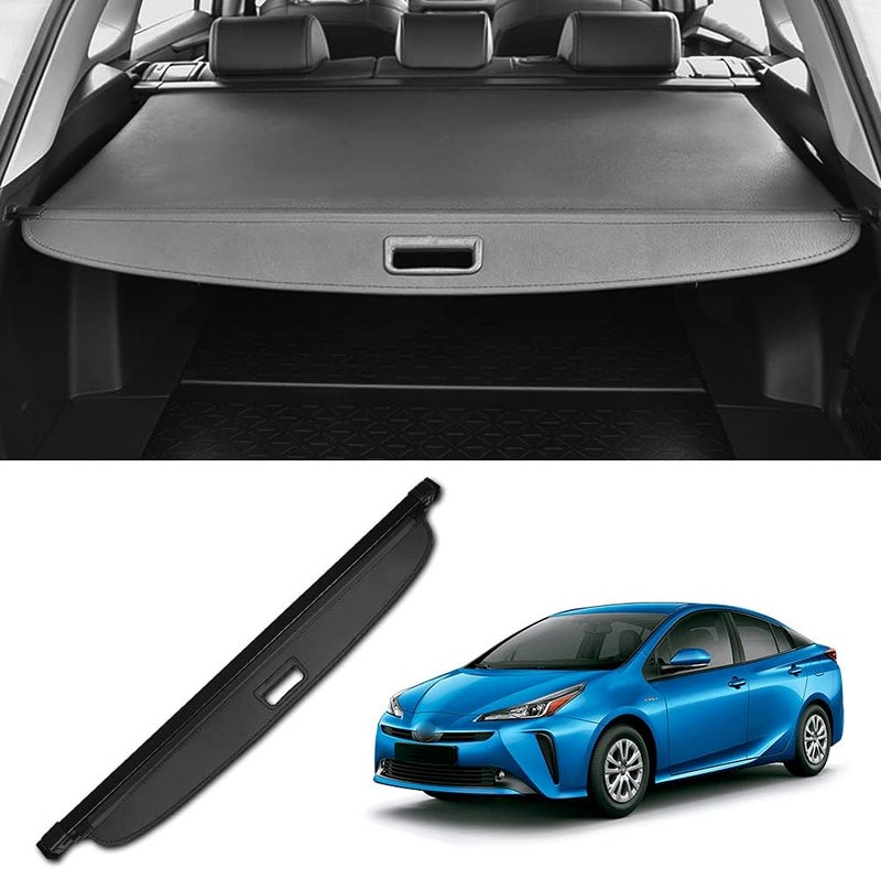 Cosilee Retractable Trunk Cargo Cover for 2019-2023 Toyota Prius (L Eco/XLE/Limited) - Privacy Security Shade Tonneau Shield - Image 1